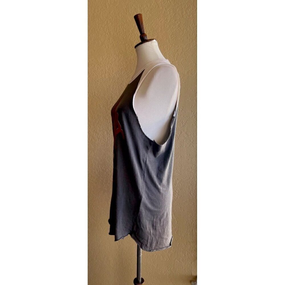 Swell LA Women's Dolls Sleeveless Casual Beach Raglan Top Charcoal Size S M L - Picture 6 of 9